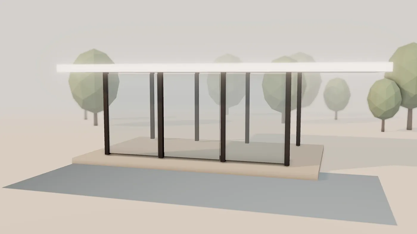 Glazed corner