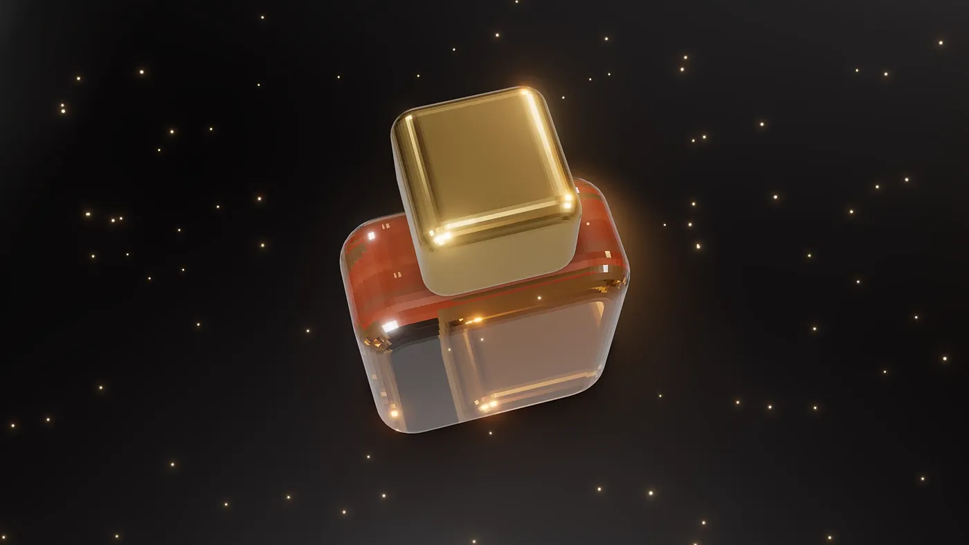 Gold cap of the Nocturne flacon from above